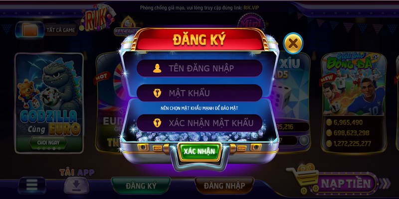 Đăng ký Rikvip: Nhanh chóng, chính xác trong vài phút 3 Đăng ký Rikvip thành công ngay lần đầu chỉ với 3 bước đơn giản